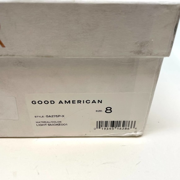 Good American Cinder-F*CKING-RELLA Pump In Light Smoke Size 8 New - Picture 16 of 17